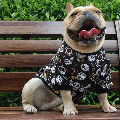 Printed Pet Clothes for Spring and Autumn Dogs
